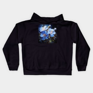 Blue Flower Kids Hoodie